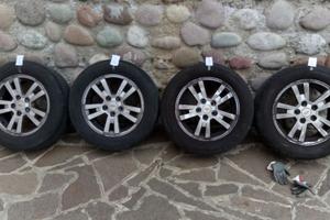 4 RUOTE + GOMME ESTIVE 216/60 R16 99 V DOT 0322