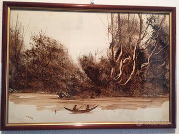 quadri dipinti con catramina