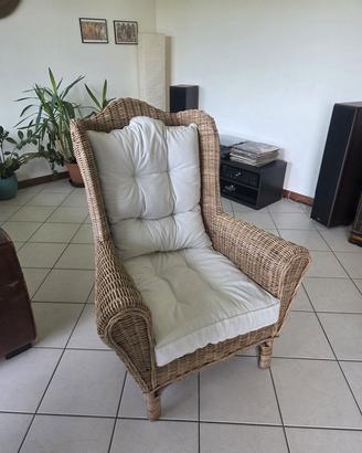 Poltrone in rattan Maisons du Monde