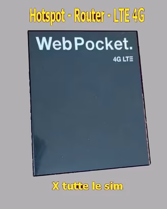 Hotspot - Router - LTE 4G web pocket. portatile