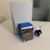 PS5 825 GB + Dock di ricarica controller + Giochi