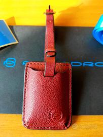 Piquadro address tag in pelle