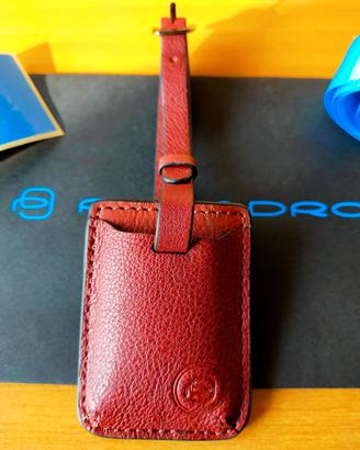 Piquadro address tag in pelle