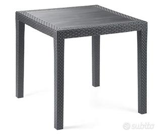 tavolo in resina da giardino 79x79 h72