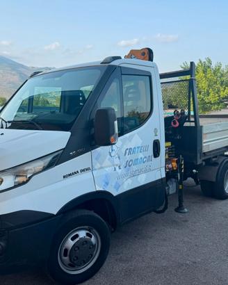 IVECO DAILY 35C13 RIBALTABILE + GRU EFFER 35/3S