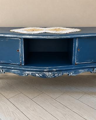 Set di 4 mobili stile shabby con dettagli argento