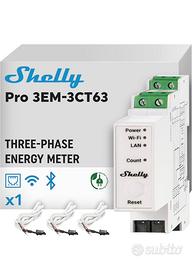 Shelly Pro 3EM-3CT63, Contatore di Energia