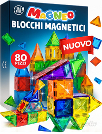 Blocchi Magnetici 80 Pezzi – Costruzioni Magnetich