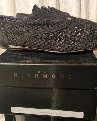 Mocassino JOHN RICHMOND in camoscio intrecciato 