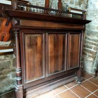 letto 800 umbertino tutto in noce italiana