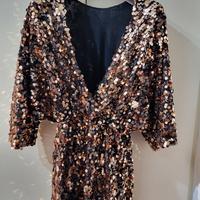 abito vestito con paillettes 
