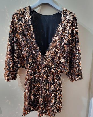 abito vestito con paillettes 