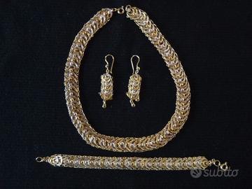 Collana parure filigrana argento