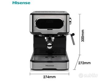 Hisense, HESCM15DBK, Macchina da caffè espresso