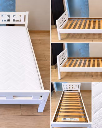 Letto ikea bambino 70x160  materasso e doghe legno