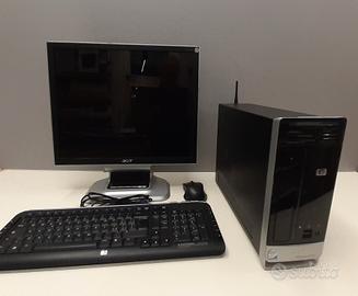 Postazione PC Desktop HP Computer Fisso Slim WiFi