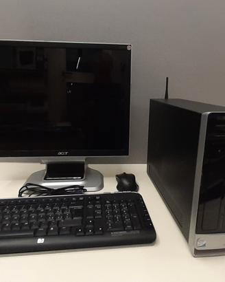 Postazione PC Desktop HP Computer Fisso Slim WiFi
