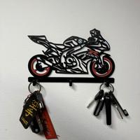 PORTACHIAVI DA MURO STAMPATI IN 3D SUZUKI GSX R