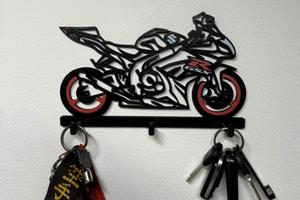 PORTACHIAVI DA MURO STAMPATI IN 3D SUZUKI GSX R