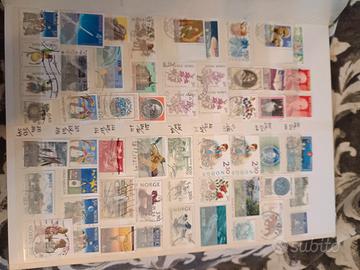 lotto n. 56 francobolli Norvegia usati 