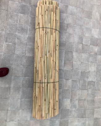 Rete con canne di Bambu