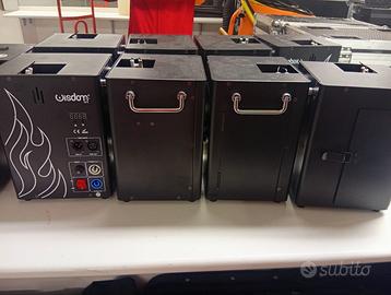 4 MACCHINE FIAMME DMX