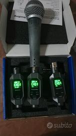 2  trasmettitori wirelesss per microfoni