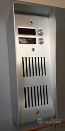 Citofono gsm 2 pulsanti box alluminio antivandalo