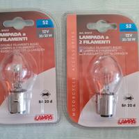 2X lampadina 2 filamenti 12v 35/35W ba20d Lampa