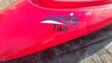 kayak doppio oasis twin rainbow expedition rosso