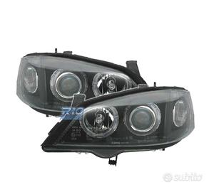 FARI OPEL ASTRA G 97-04 ANGEL EYES FONDO NERO H7-H