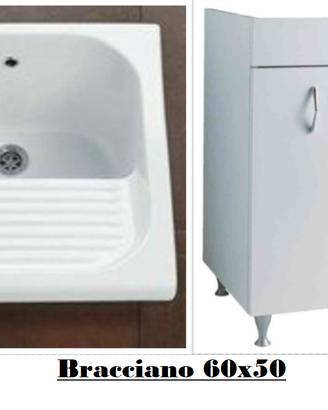 Lavatoio in ceramica Bracciano 60x50 cm