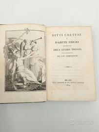 Ditti Cretese e Darete Frigio Guerra Trojana 1819