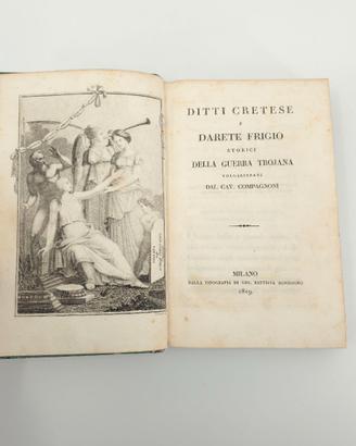 Ditti Cretese e Darete Frigio Guerra Trojana 1819