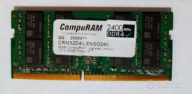 Modulo ram Samsung/CompuRAM 32gb DDR4 2400MHz
