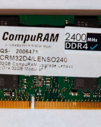 Modulo ram Samsung/CompuRAM 32gb DDR4 2400MHz