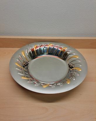 Piatto vintage in acciaio inox 18/10