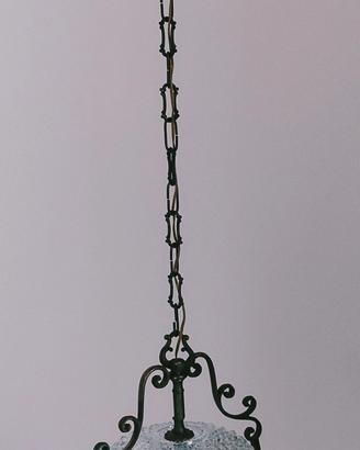 Lampadario vintage ottone anni 50/60