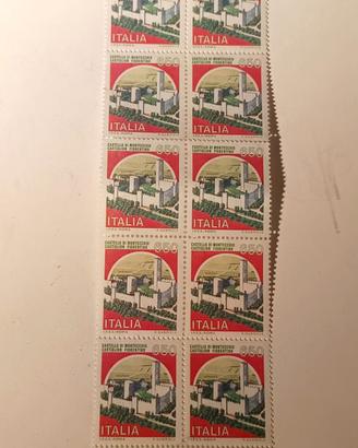 20 Francobolli Italia 1968 Castello Montecchio 