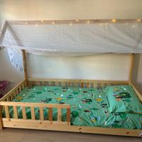 Letto montessoriano con materasso Dorelan