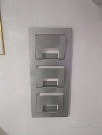 Porta riviste Ikea grigio argento 
