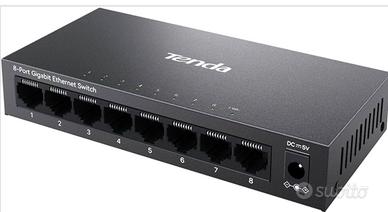 Tenda Switch Ethernet 8 Porte Gigabit Unmanaged