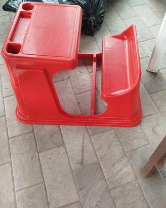 Banco tavolino bimbo con seduta integrata