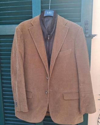 Giacca in velluto con gilet imbottito