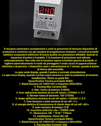 Protezione sovra e sotto tensione