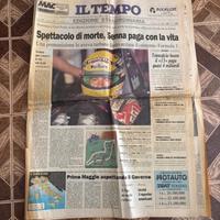Il Tempo ed. straord. incidente Senna + 2 regal