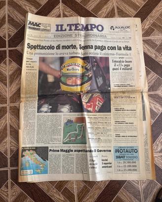 Il Tempo ed. straord. incidente Senna + 2 regal