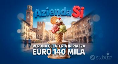 Bar gelateria in piazza centrale di Verona