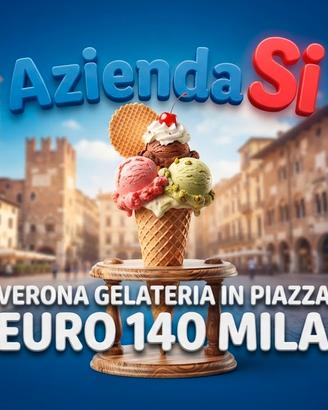 Bar gelateria in piazza centrale di Verona