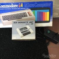 Commodore 64 + datasette + joystick